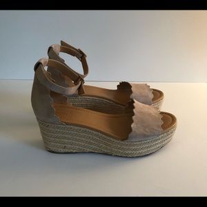 J. Crew Factory Scallop Flatform Espadrilles